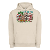 Pigment French Oak 2023 Happy New Year Urban Hoodie - CowhideDigitalArt