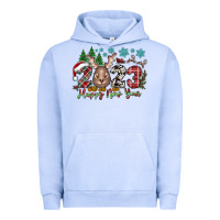 Pigment Grape Ice 2023 Happy New Year Urban Hoodie - CowhideDigitalArt