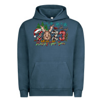Pigment Midnight Navy 2023 Happy New Year Urban Hoodie - CowhideDigitalArt