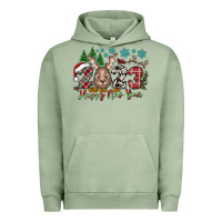 Pigment Oil Green 2023 Happy New Year Urban Hoodie - CowhideDigitalArt