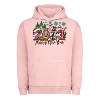 Pigment Salmon 2023 Happy New Year Urban Hoodie - CowhideDigitalArt