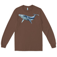 Chestnut humpback whale Long Sleeve Tee - BarkalooDesign