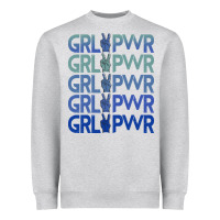 Heather Grey Girl Power Peace Heavyweight Sweatshirt - Bettercallsaul