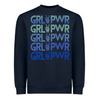 Navy Girl Power Peace Heavyweight Sweatshirt - Bettercallsaul