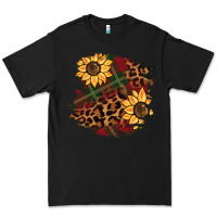 Black Christmas leopard sunflower Premium Tee - BarkalooDesign