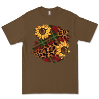 Cacao Christmas leopard sunflower Premium Tee - BarkalooDesign