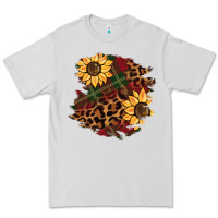 Dove Grey Christmas leopard sunflower Premium Tee - BarkalooDesign