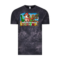 Cloud Black love christmas cow Vintage Tee - MaliasSmallBusiness
