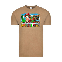 Vintage Coffee love christmas cow Vintage Tee - MaliasSmallBusiness