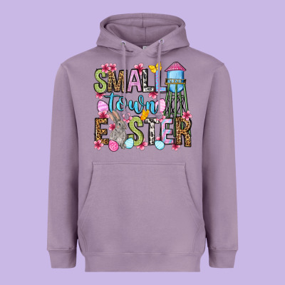 Easter Day Small Town Easter Heavyweight Hoodie Designed By Oliviacreatesart