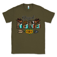 Army Green blessed nana Classic Tee - CowhideDigitalArt