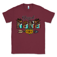 Burgundy blessed nana Classic Tee - CowhideDigitalArt