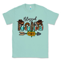 Seafoam blessed nana Classic Tee - CowhideDigitalArt