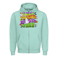 Seafoam thick thighs and spooky vibes Zipper Hoodie - CowGirlArtShop