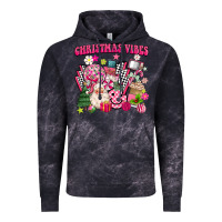 Cloud Black retro pink christmas vibes Vintage Hoodie - MaliasSmallBusiness