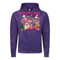 Cloud Purple retro pink christmas vibes Vintage Hoodie - MaliasSmallBusiness