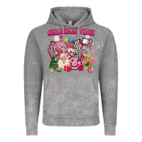 Cloud Rock retro pink christmas vibes Vintage Hoodie - MaliasSmallBusiness