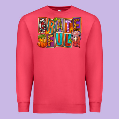 Grateful Thanksgiving Premium Sweatshirt Designed By Fadigitalartstudio