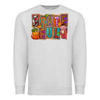 Dove Grey Grateful Thanksgiving Premium Sweatshirt - FaDigitalArtStudio