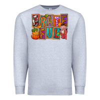 Heather Grey Grateful Thanksgiving Premium Sweatshirt - FaDigitalArtStudio