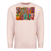 Pale Pink Grateful Thanksgiving Premium Sweatshirt - FaDigitalArtStudio