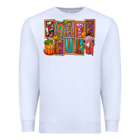 White Grateful Thanksgiving Premium Sweatshirt - FaDigitalArtStudio