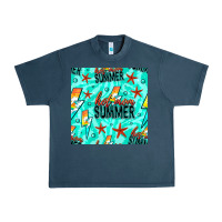 Midnight Navy Hot Mom Summer Digital Paper Urban Heavy Tee - BundleAndBundleShop