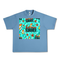 Pebble Blue Hot Mom Summer Digital Paper Urban Heavy Tee - BundleAndBundleShop
