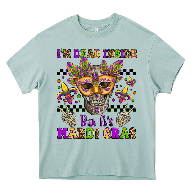 I'm Dead Inside But It's Mardi Gras Heavy Core Tee by Jasminsmagicworld | Teevron