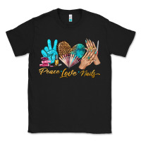 Black peace love nails bbs Classic Tee - BundleAndBundleShop