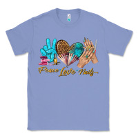 Colony Blue peace love nails bbs Classic Tee - BundleAndBundleShop