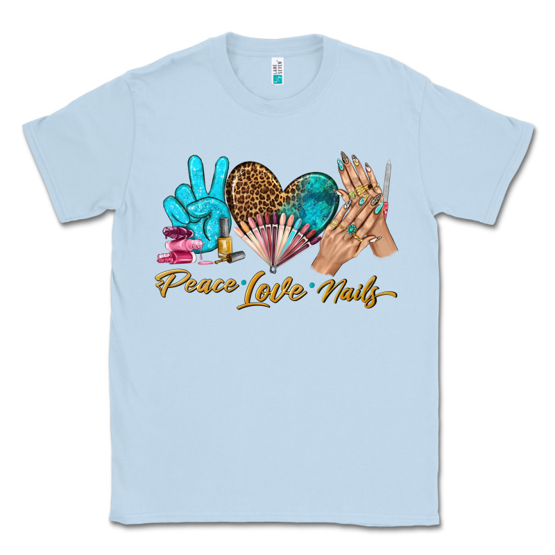 Peace Love Nails Bbs Classic Tee by BundleAndBundleShop | Teevron