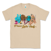Mushroom peace love nails bbs Classic Tee - BundleAndBundleShop