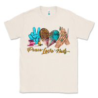 Natural peace love nails bbs Classic Tee - BundleAndBundleShop
