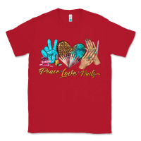Red peace love nails bbs Classic Tee - BundleAndBundleShop