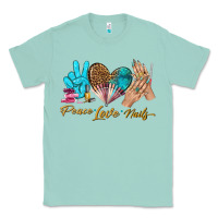 Seafoam peace love nails bbs Classic Tee - BundleAndBundleShop