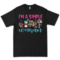 Black i'm a simple woman Premium Tee - JahusDesignShop