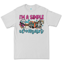 Dove Grey i'm a simple woman Premium Tee - JahusDesignShop