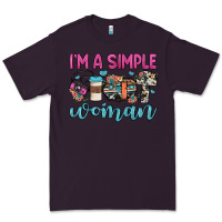 Plum i'm a simple woman Premium Tee - JahusDesignShop