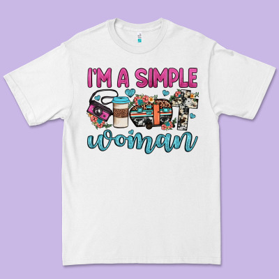 I'm A Simple Woman Premium Tee Designed By Jahusdesignshop