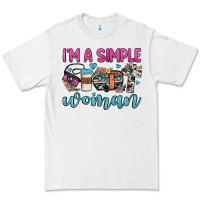 White i'm a simple woman Premium Tee - JahusDesignShop