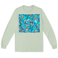 Matcha humpback whale Long Sleeve Tee - BarkalooDesign