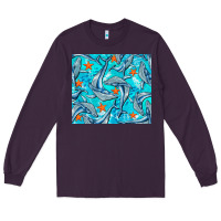 Plum humpback whale Long Sleeve Tee - BarkalooDesign