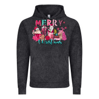 Vintage Black pink christmas coffee cups Vintage Hoodie - MaliasSmallBusiness