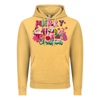 Vintage Mustard pink christmas coffee cups Vintage Hoodie - MaliasSmallBusiness
