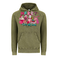 Vintage Olive pink christmas coffee cups Vintage Hoodie - MaliasSmallBusiness