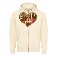 Sandshell melanin skin tone heart black history Zipper Hoodie - CowGirlArtShop
