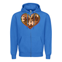 True Royal melanin skin tone heart black history Zipper Hoodie - CowGirlArtShop