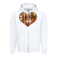 White melanin skin tone heart black history Zipper Hoodie - CowGirlArtShop
