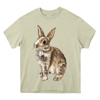 Mossy Rabbit Heavy Core Tee - LillyAllenDesigns